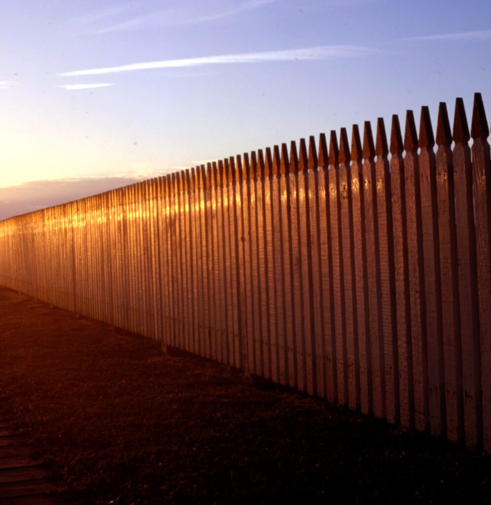 Fence in Sunset