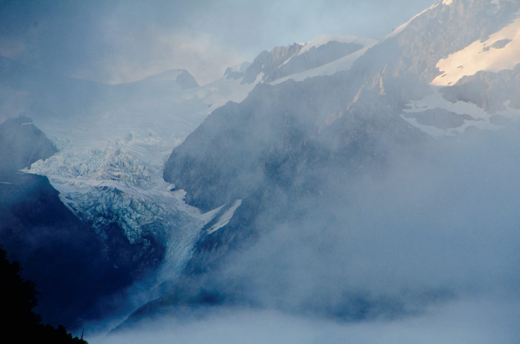 early morning fox glacier appearance