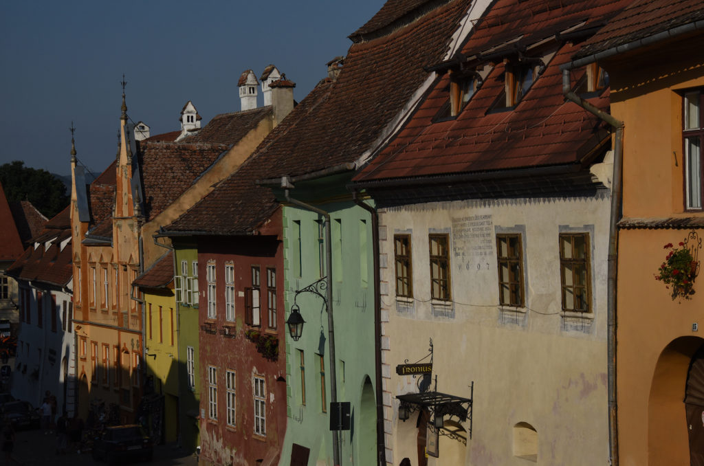 early morning in sigisoara romania