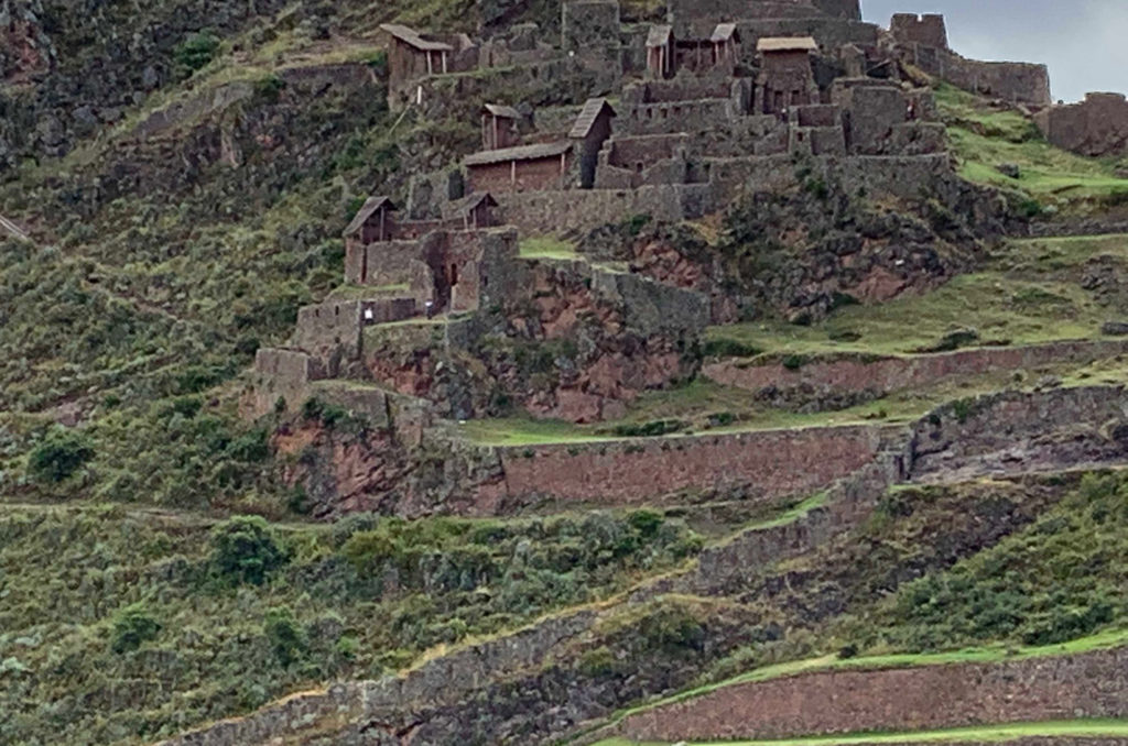 Inca ruins and terraces