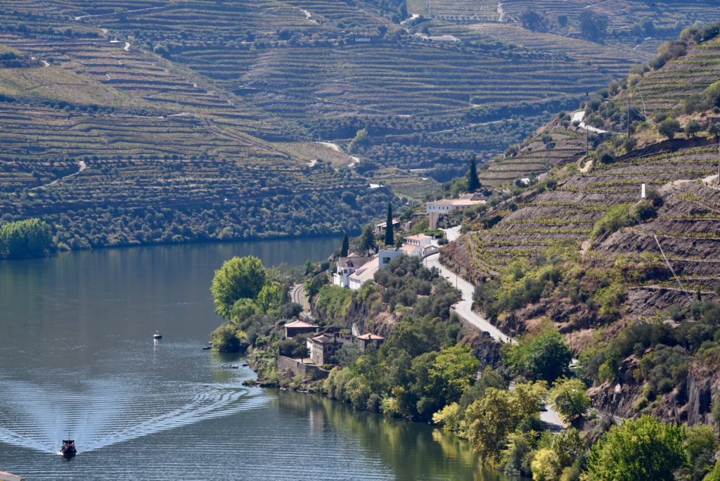 top view of river and mountain