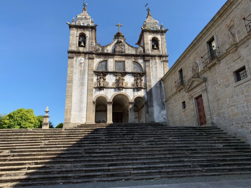 outside of monastery with stairs