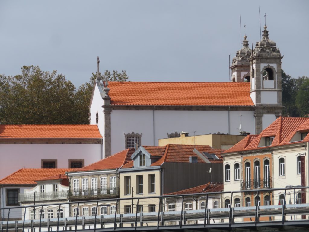 red roof buildings