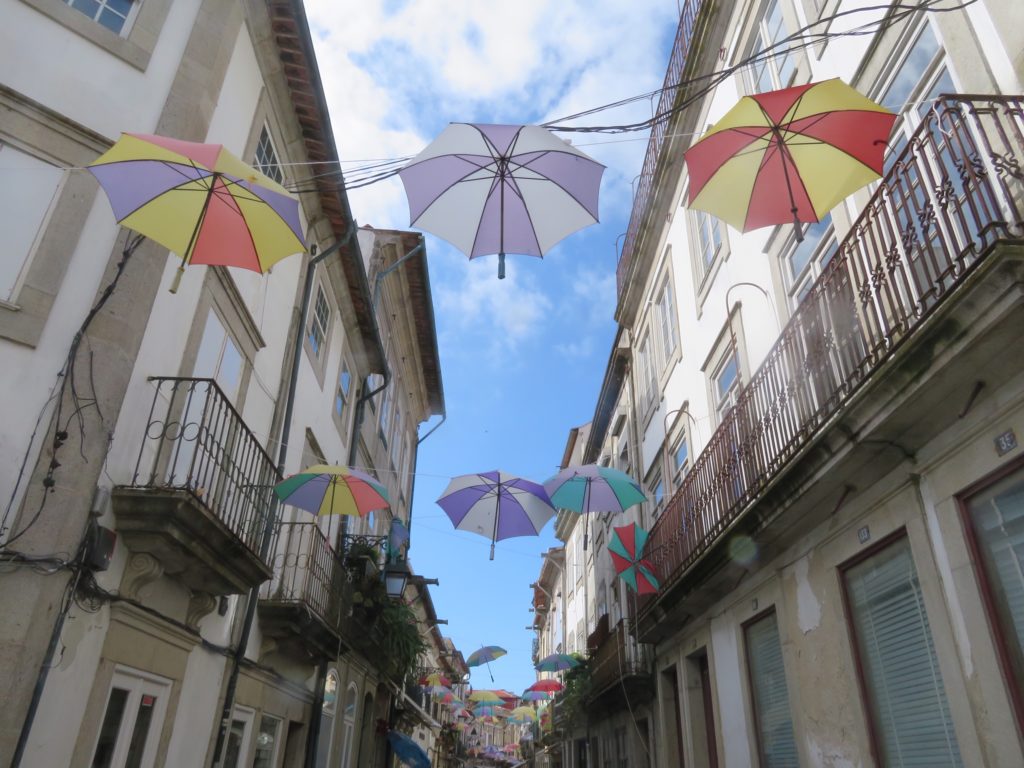 umbrella hanging in the sky