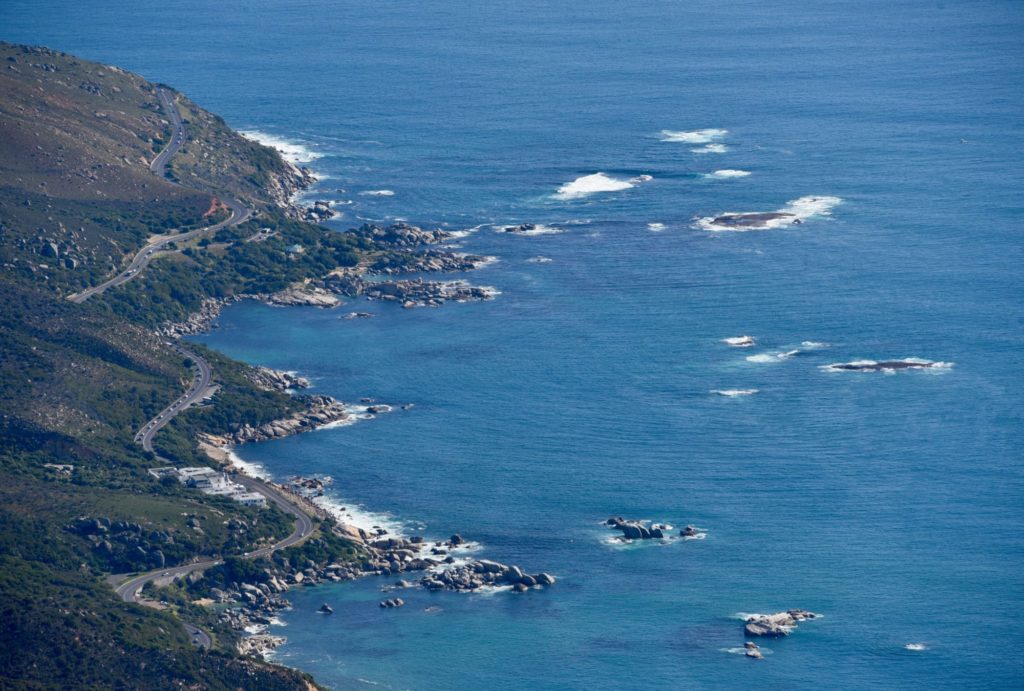 ocean and road