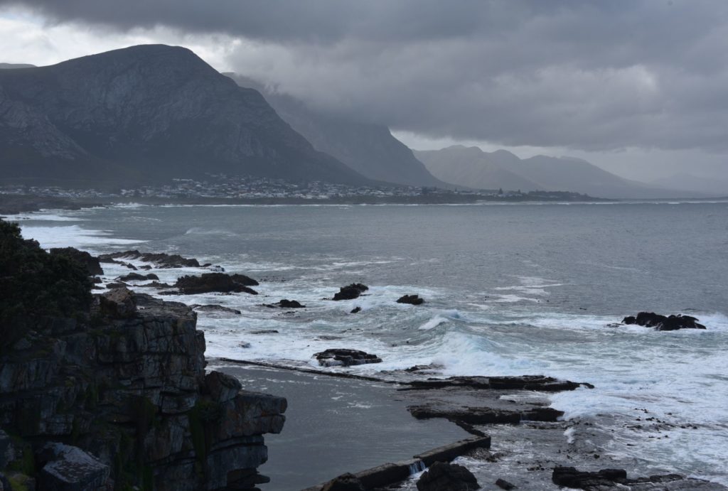 ocean with mountain