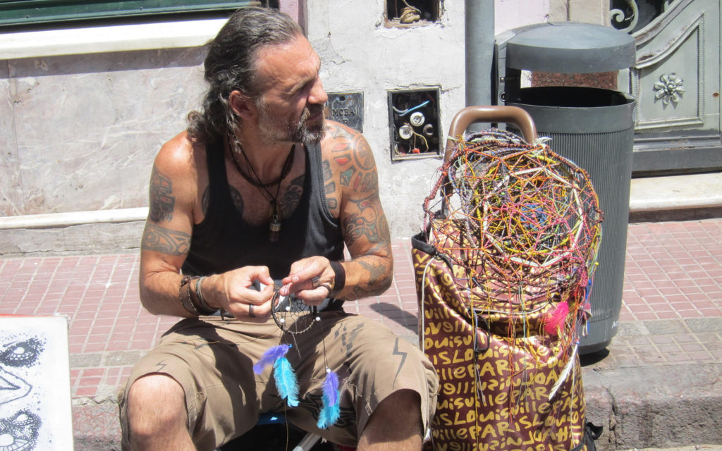 man with dreamcatcher