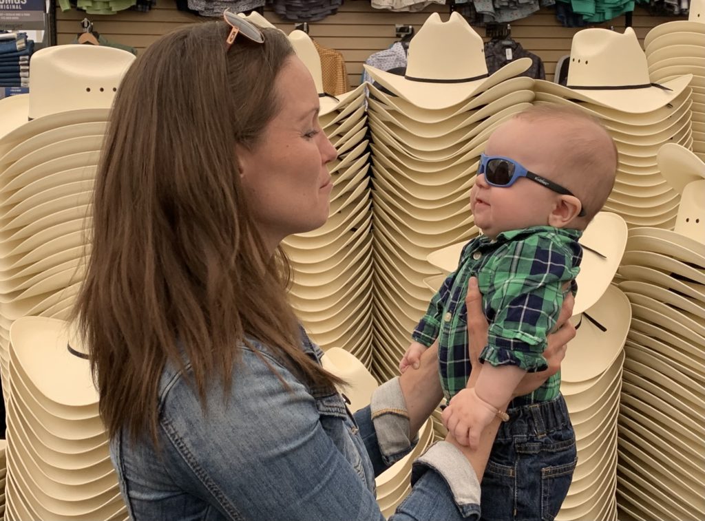 Mom with Baby at Calgary Stampede - Calgary, Canada