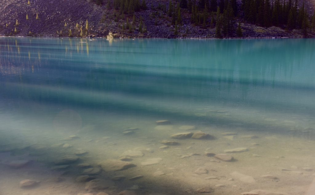 Shadows at Lake Moraine - Banff, Canada